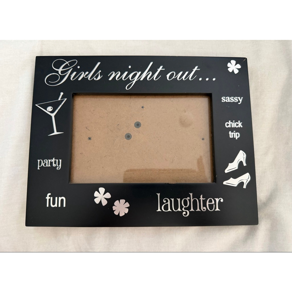Girls SIX TREES Picture Frame One Size Black Silver